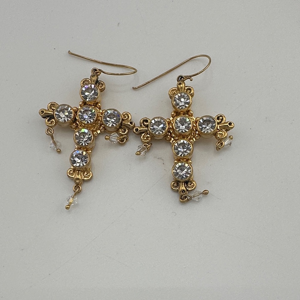 NWOT Audrey Crystal Earrings from Virgins Saints and Angels